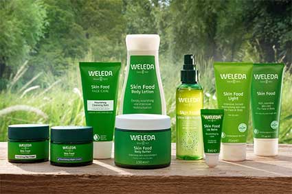 Kosmetikprodukte von WELEDA werden auch im Cafe Ole angeboten