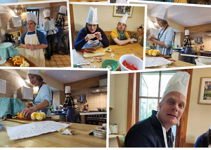 Im Haus findet das wahre Leben statt. Z.B. gemeinsames Kochen