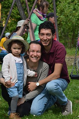 Familiefoto - Muter, Vater und Tochter