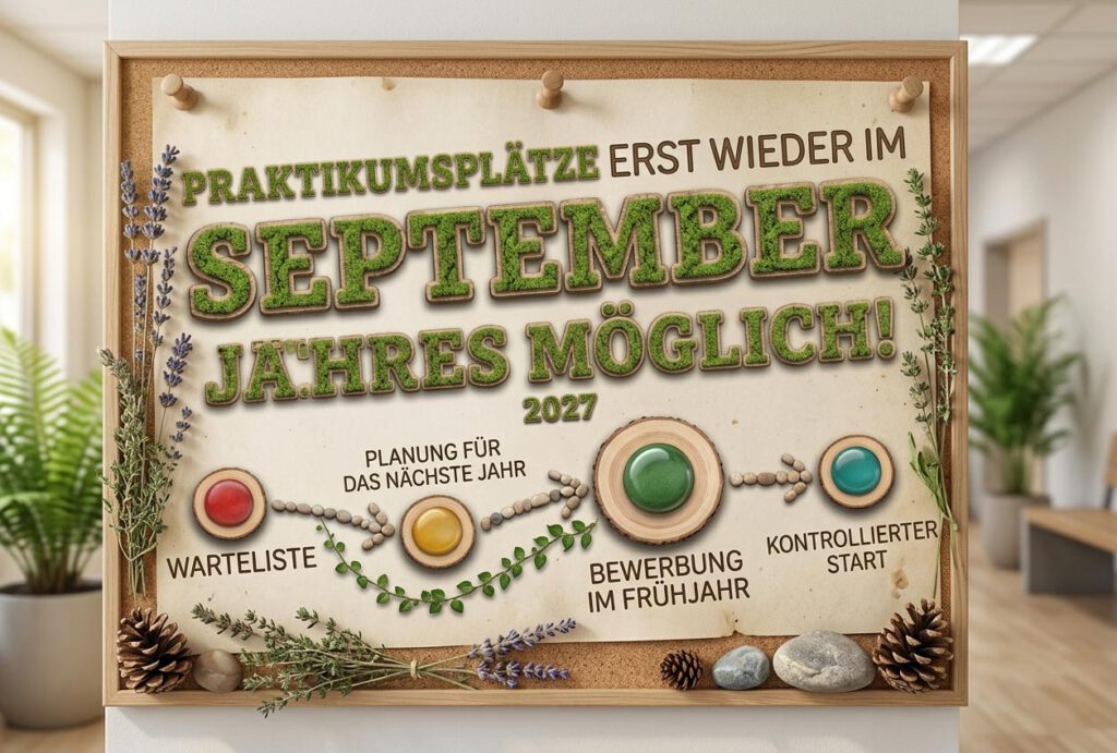 Praktikumsplätze erst wieder im September 2027 frei