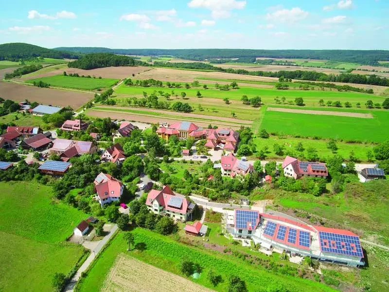 Luftbildaufnahme vom Hausenhof